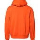 Orange Cotton Hooded Men Sweatshirt Sweater