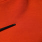 Orange Cotton Hooded Men Sweatshirt Sweater
