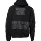 Black Cotton Hooded Sweatshirt Sweater