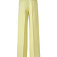 Lime Yellow Polyester Pants