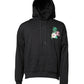 Black Embroidery Hooded Sweatshirt Sweater