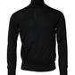 Black Cashmere Knitted Men Pullover Sweater