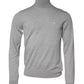 Gray Wool Knitted Men Pullover Sweater