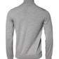 Gray Wool Knitted Men Pullover Sweater