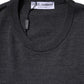 Gray Wool Logo Knitted Men Pullover Sweater
