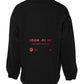 Black Cotton Graphic Print Pullover Sweater