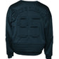 Dark Green Embossed Logo Pullover Sweater