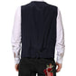Black Wool Waistcoat Dress Formal Vest