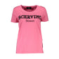 Pink Cotton Women T-Shirt