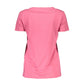 Pink Cotton Women T-Shirt