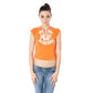 Orange Cotton Tops & T-Shirt