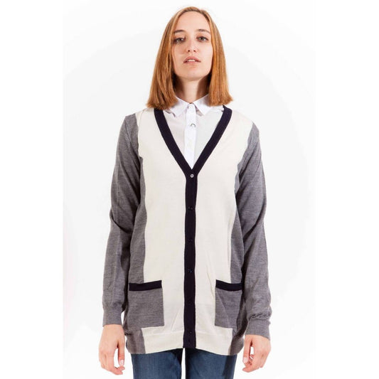 Gray Wool Women Cardigan