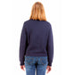 Blue Cotton Unisex Sweatshirt