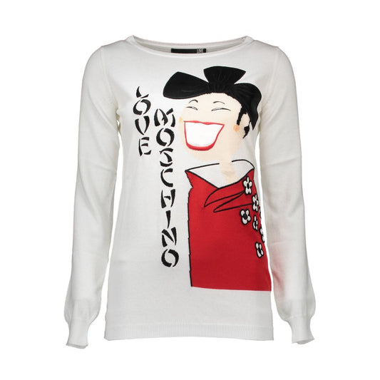 White Other Fibres Women Sweater