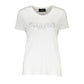 White Elastane Women Top