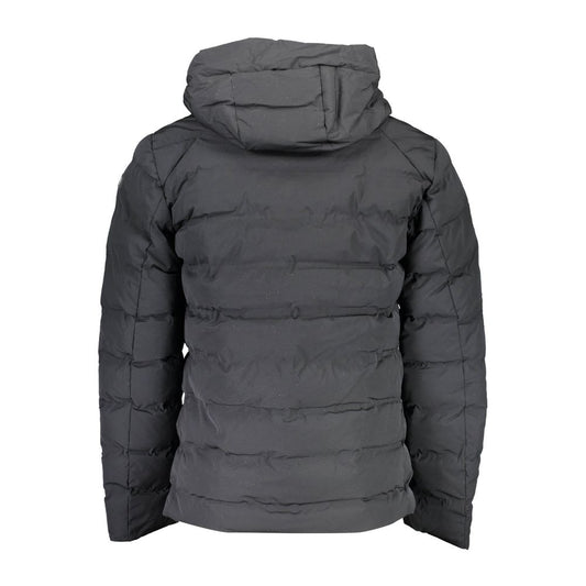 Black Elastane Mens Jacket