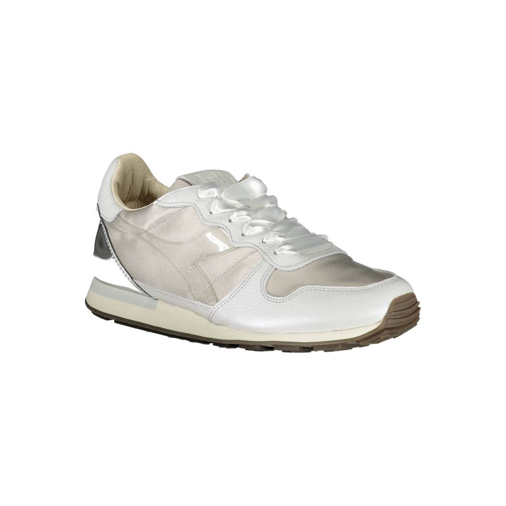 Gray Leather Women Sneaker