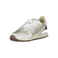 Gray Leather Women Sneaker