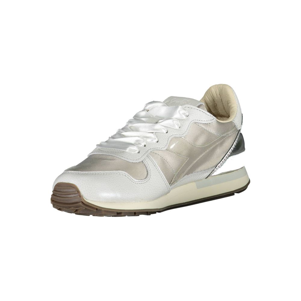 Gray Leather Women Sneaker