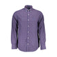 Blue Cotton Men Shirt