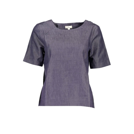 Blue Cotton Tops & T-Shirt