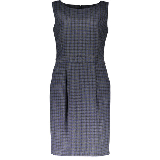 Blue Wool Women Dress