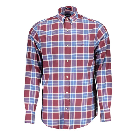 Purple Cotton Men Shirt
