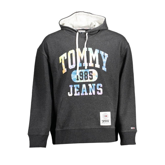 Black Cotton Mens Hoodie