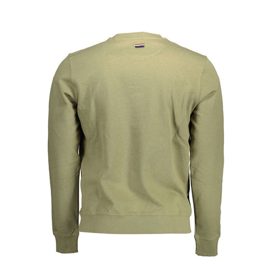 Green Cotton Men Sweater