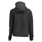 Black Cotton Women Sweatshirt