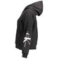 Black Cotton Women Sweatshirt