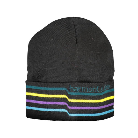 Black Wool Men Cap