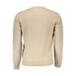 Beige Wool Men Sweater
