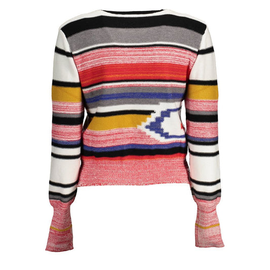 Red Viscose Women Sweater