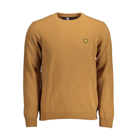 Brown Wool Men Sweater