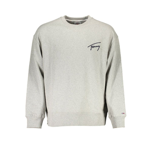 Gray Cotton Men Sweater