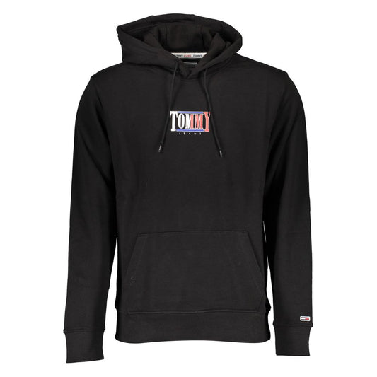 Black Cotton Men Sweater