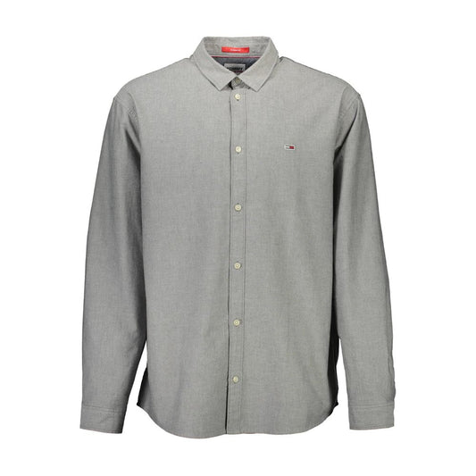 Gray Cotton Men Shirt