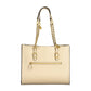 Beige Polyethylene Women Handbag