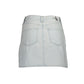 Light Blue Cotton Women Skirt
