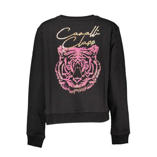 Black Cotton Women Sweater