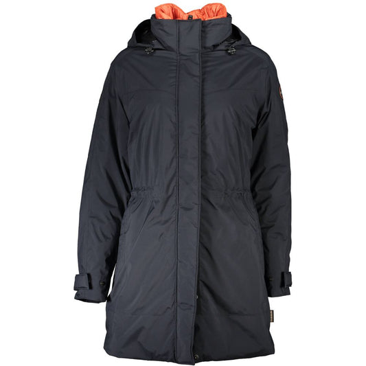 Black Polyester Women Jacket
