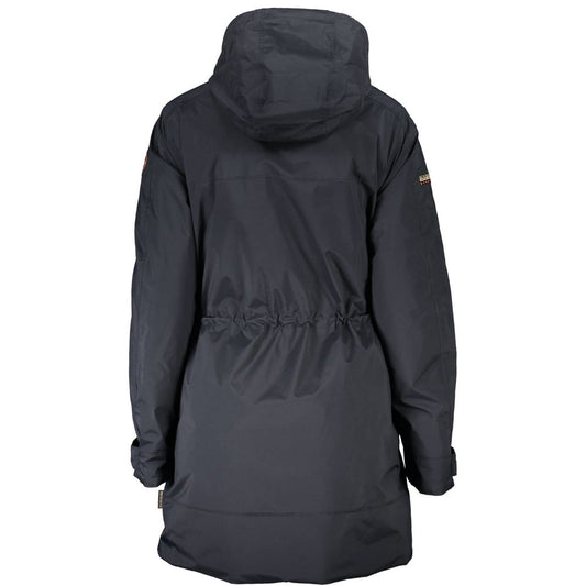 Black Polyester Women Jacket