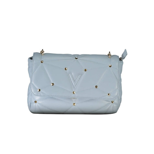 Light Blue Polyethylene Women Handbag