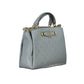 Light Blue Polyethylene Women Handbag