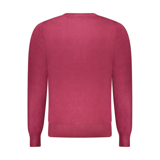Red Viscose Men Sweater