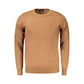 Brown Nylon Men Sweater