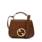 Roxy Brown Calfskin Shoulder Flap Bag