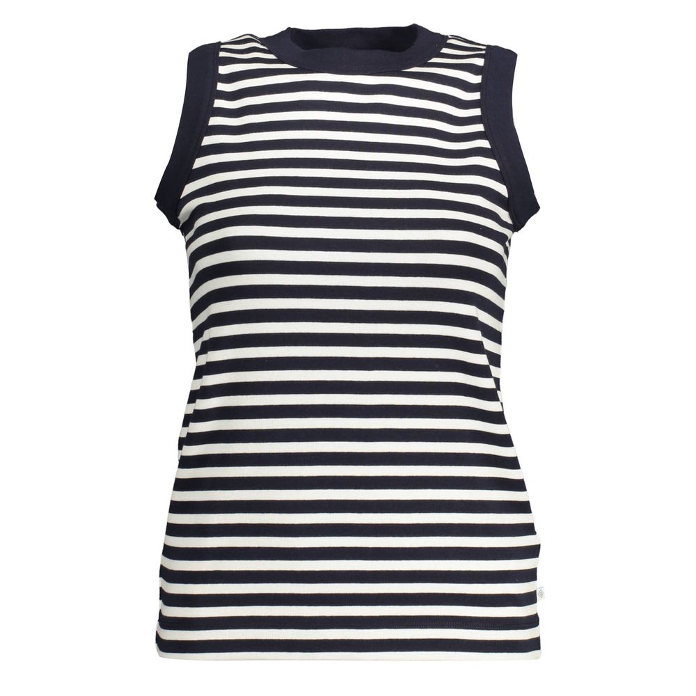 Blue Cotton Women Top