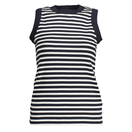 Blue Cotton Women Top